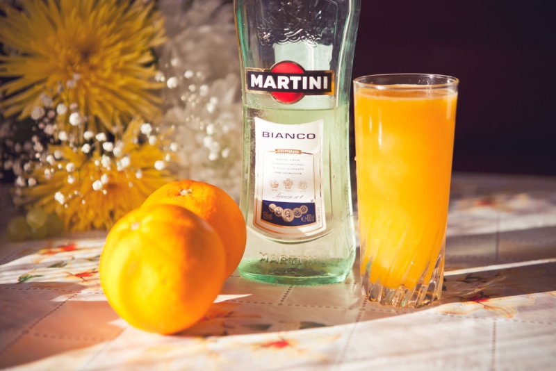 Мартини бьянко с апельсиновым соком