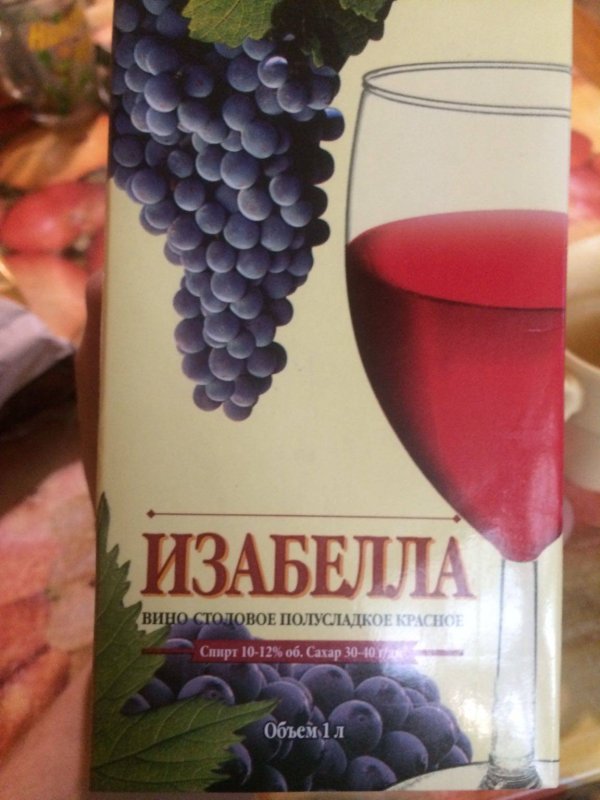 Популярное и запрещенное вино Изабелла
