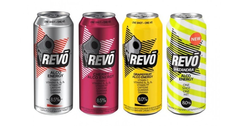 Алкогольные энергетики Revo